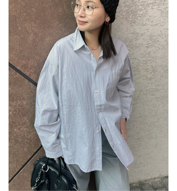 JOURNAL STANDARD「《追加》【LANCER CLOTHING CORPORATION】 オーバーFITストライプシャツ」|シャツ・ブラウス|