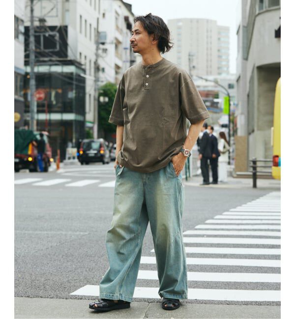 JOURNAL STANDARD relume「《予約》Healthknit / ヘルスニット 別注 ヘンリーネックTシャツ」|Tシャツ・カットソー|