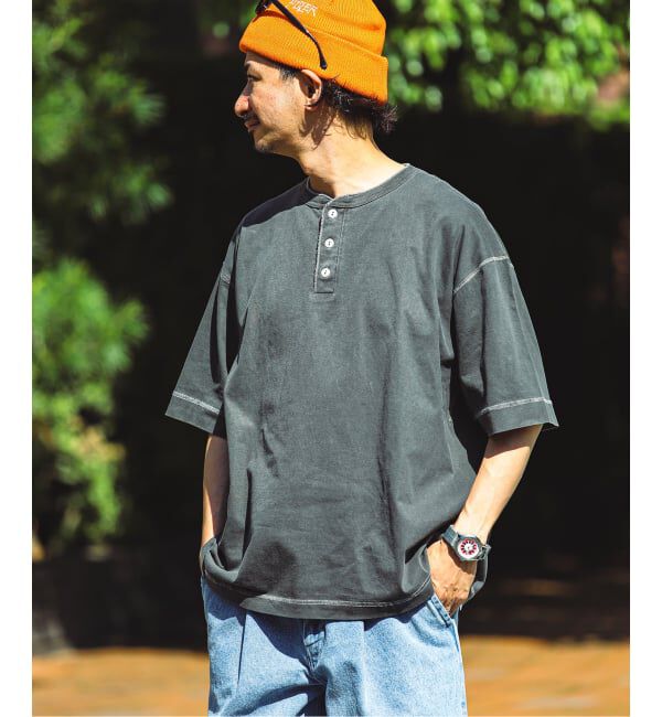 JOURNAL STANDARD relume「《予約》Healthknit / ヘルスニット 別注 ヘンリーネックTシャツ」|Tシャツ・カットソー|