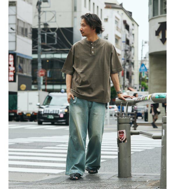 JOURNAL STANDARD relume「《予約》Healthknit / ヘルスニット 別注 ヘンリーネックTシャツ」|Tシャツ・カットソー|