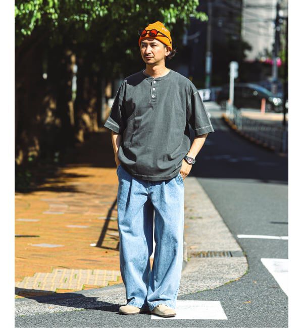 JOURNAL STANDARD relume「《予約》Healthknit / ヘルスニット 別注 ヘンリーネックTシャツ」|Tシャツ・カットソー|