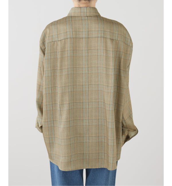 journal standard L'essage「RECTO/レクト OVERSIZED VINTAGE CHECK SHIRT (BEIGE KHAKI) シャツ RW26SWST005KK」|シャツ・ブラウス|