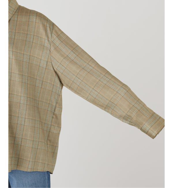 journal standard L'essage「RECTO/レクト OVERSIZED VINTAGE CHECK SHIRT (BEIGE KHAKI) シャツ RW26SWST005KK」|シャツ・ブラウス|