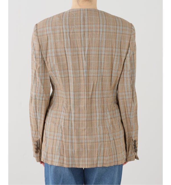 journal standard L'essage「RECTO/レクト CLINKLE VINTAGE CHECK JACKET (CAMEL) ジャケット RW26SWJK006CM」|その他|