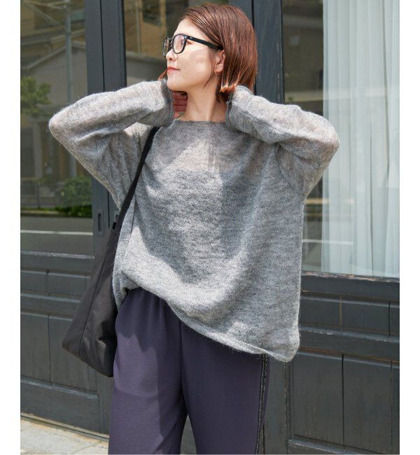 Spick and Span「《WEB限定カラー有り / 追加》ルーズモヘヤMIXボートネックニット」|ニット・セーター|