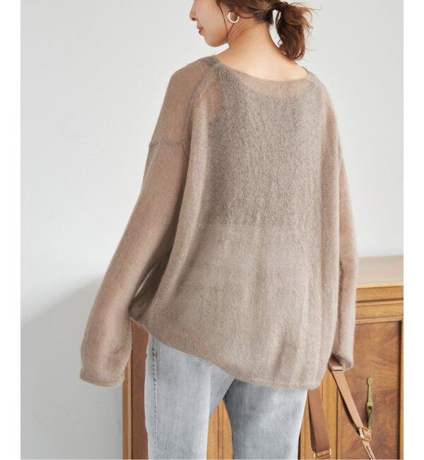 Spick and Span「《WEB限定カラー有り / 追加》ルーズモヘヤMIXボートネックニット」|ニット・セーター|