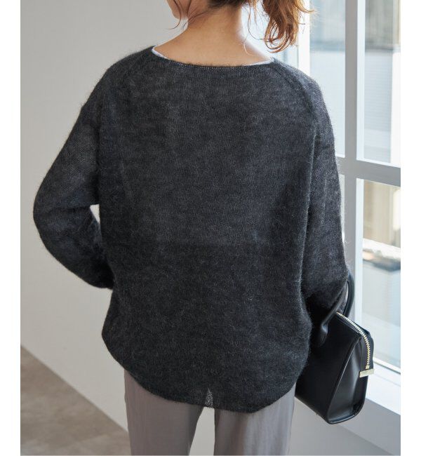 Spick and Span「《WEB限定カラー有り / 追加》ルーズモヘヤMIXボートネックニット」|ニット・セーター|