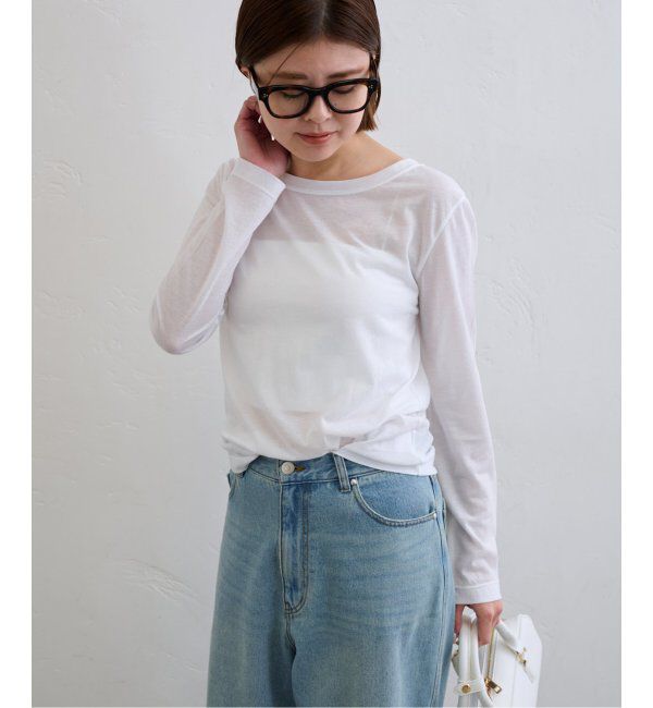 U by SPICK&SPAN「《追加2》C/NY シアートップス」|Tシャツ・カットソー|