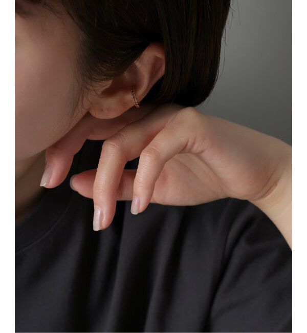 Spick and Span「《WEB限定》【SAMH by LILAS】イヤーカフロードライトガーネットSV(片耳)」|イヤーカフ|