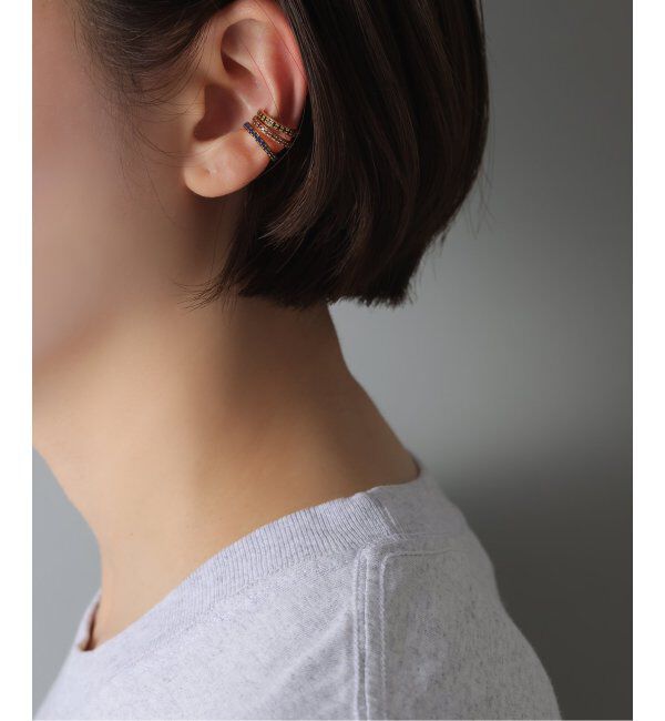 Spick and Span「《WEB限定》【SAMH by LILAS】イヤーカフロードライトガーネットSV(片耳)」|イヤーカフ|