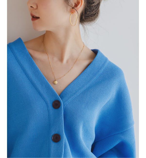 NOBLE「ファインハニカムVネックカーディガン」|カーディガン|