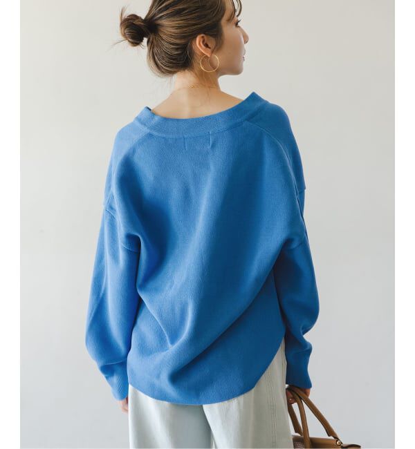 NOBLE「ファインハニカムVネックカーディガン」|カーディガン|