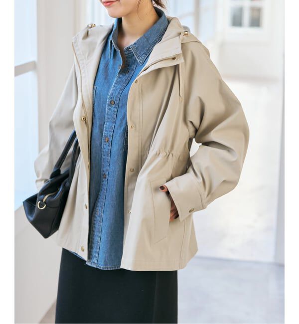 Spick and Span「撥水ツイルフーディーブルゾン」|その他|