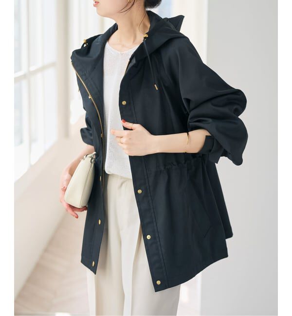 Spick and Span「撥水ツイルフーディーブルゾン」|その他|