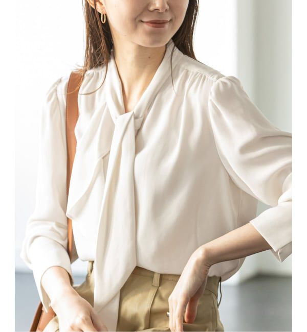 NOBLE「《WEB＆日本橋店限定・追加》ロイヤルサテンボウタイブラウス」|シャツ・ブラウス|