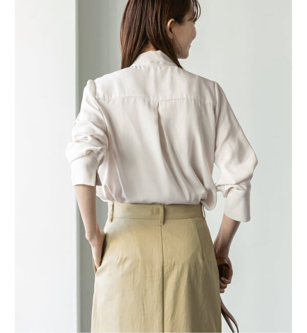 NOBLE「《WEB＆日本橋店限定・追加》ロイヤルサテンボウタイブラウス」|シャツ・ブラウス|