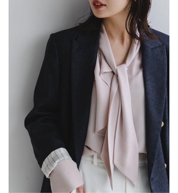 NOBLE「《WEB＆日本橋店限定・追加》ロイヤルサテンボウタイブラウス」|シャツ・ブラウス|