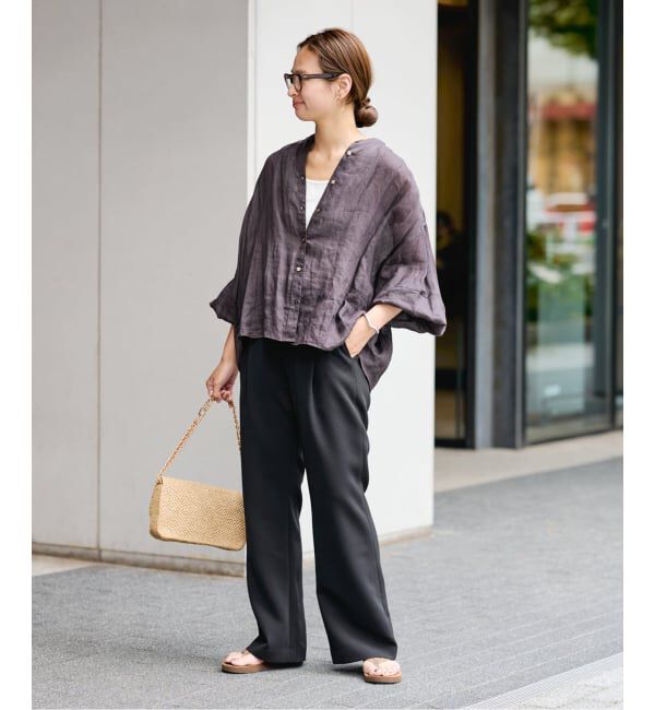 FRAMeWORK「ライトダブルクロスイージースラックス」|スラックス|