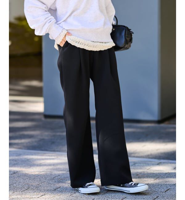 FRAMeWORK「ライトダブルクロスイージースラックス」|スラックス|