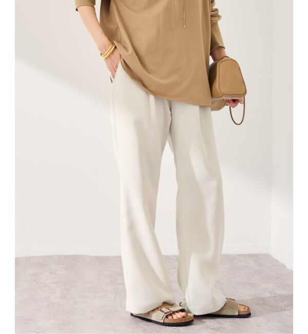 FRAMeWORK「ライトダブルクロスイージースラックス」|スラックス|