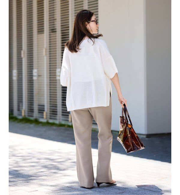 FRAMeWORK「ライトダブルクロスイージースラックス」|スラックス|