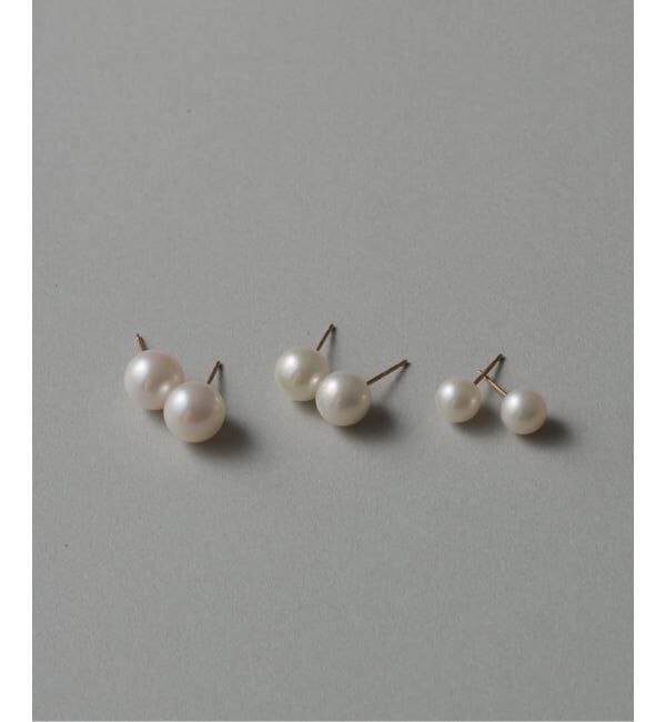 Lilas by Spick&Span「アコヤパール7mmピアス K10（両耳）」|ピアス|