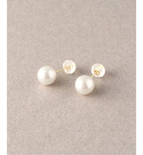 Lilas by Spick&Span「アコヤパール7mmピアス K10（両耳）」|ピアス|