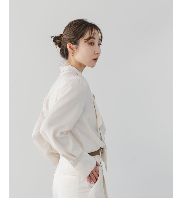 NOBLE「《WEB＆日本橋店限定・追加》ロイヤルサテンボウタイブラウス」|シャツ・ブラウス|