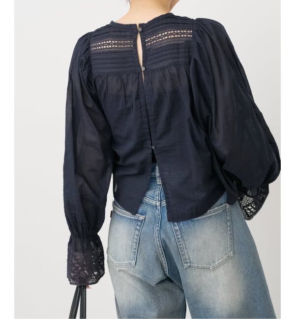 Spick and Span「ne Quittez pas / ヌキテパ 別注Pintuck & Lace Blouse*」|シャツ・ブラウス|