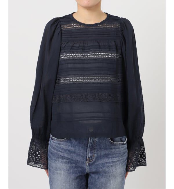 Spick and Span「ne Quittez pas / ヌキテパ 別注Pintuck & Lace Blouse*」|シャツ・ブラウス|