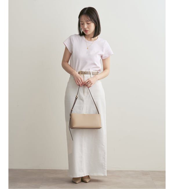 NOBLE「《追加・WEB限定カラー》スビンコットンスムースコンパクトTシャツ」|Tシャツ・カットソー|