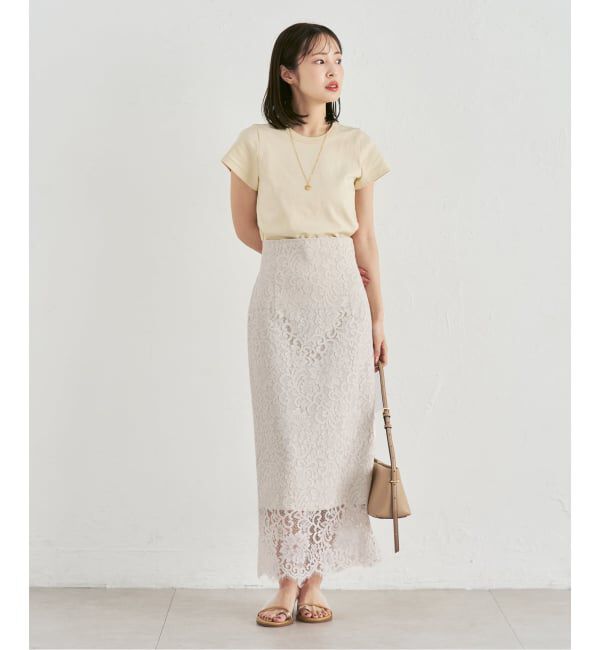 NOBLE「《追加・WEB限定カラー》スビンコットンスムースコンパクトTシャツ」|Tシャツ・カットソー|