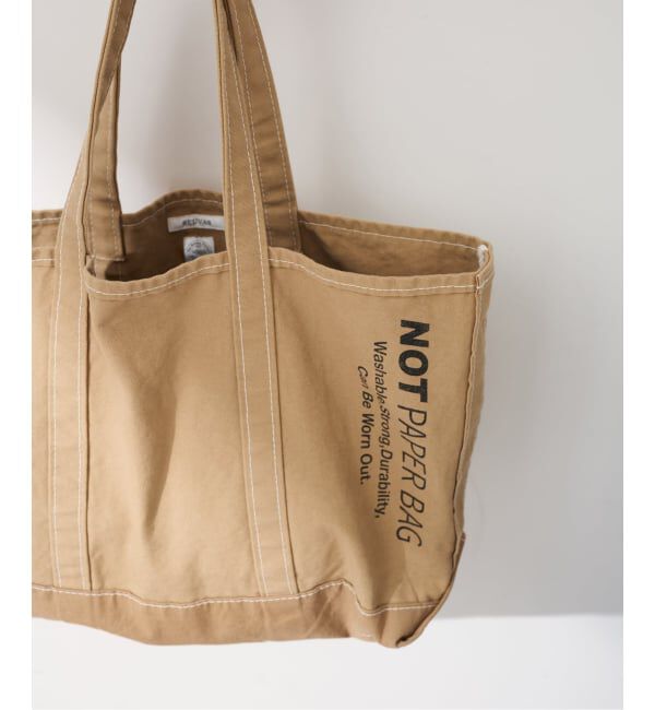 FRAMeWORK「SEUVAS/ソウバス 別注NOT PAPER バッグ L」|トートバッグ|ベージュ