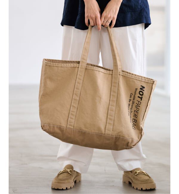 FRAMeWORK「SEUVAS/ソウバス 別注NOT PAPER バッグ L」|トートバッグ|