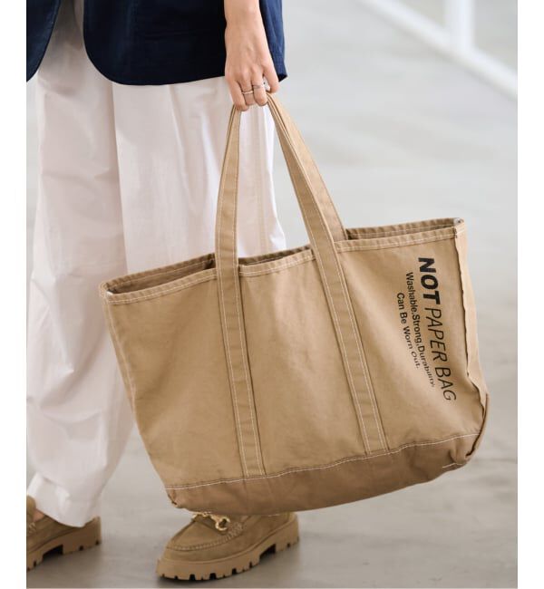 FRAMeWORK「SEUVAS/ソウバス 別注NOT PAPER バッグ L」|トートバッグ|