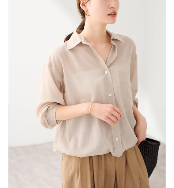 FRAMeWORK「≪手洗い可≫シアービエラドロストレギュラーシャツ」|シャツ・ブラウス|