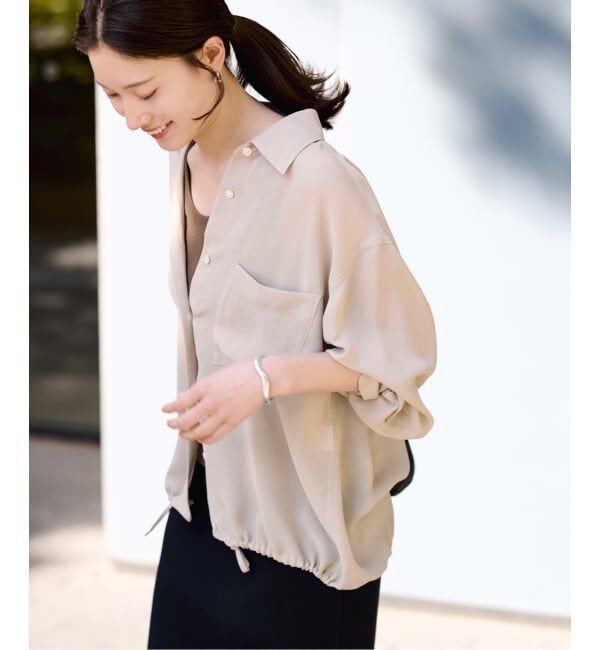 FRAMeWORK「≪手洗い可≫シアービエラドロストレギュラーシャツ」|シャツ・ブラウス|