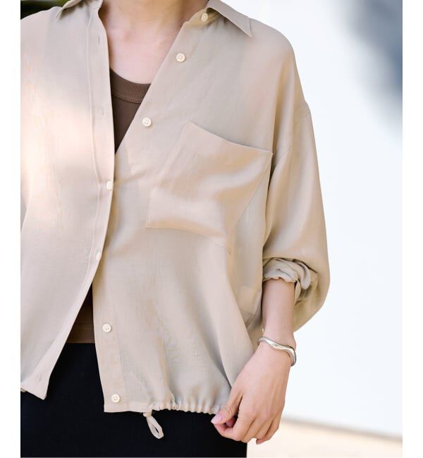 FRAMeWORK「≪手洗い可≫シアービエラドロストレギュラーシャツ」|シャツ・ブラウス|