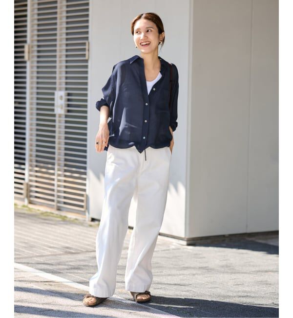 FRAMeWORK「≪手洗い可≫シアービエラドロストレギュラーシャツ」|シャツ・ブラウス|