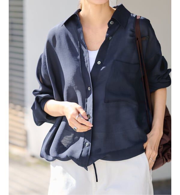 FRAMeWORK「≪手洗い可≫シアービエラドロストレギュラーシャツ」|シャツ・ブラウス|