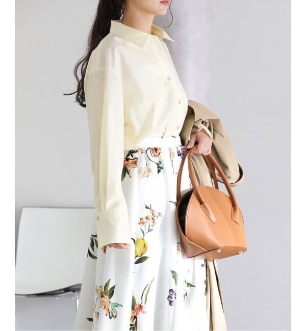  「【洗える】スリットカフスシャツ」|シャツ・ブラウス|