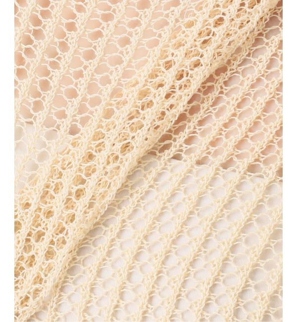  「《予約》【洗える】ペーパーヤーンメッシュプルオーバー」|ニット・セーター|