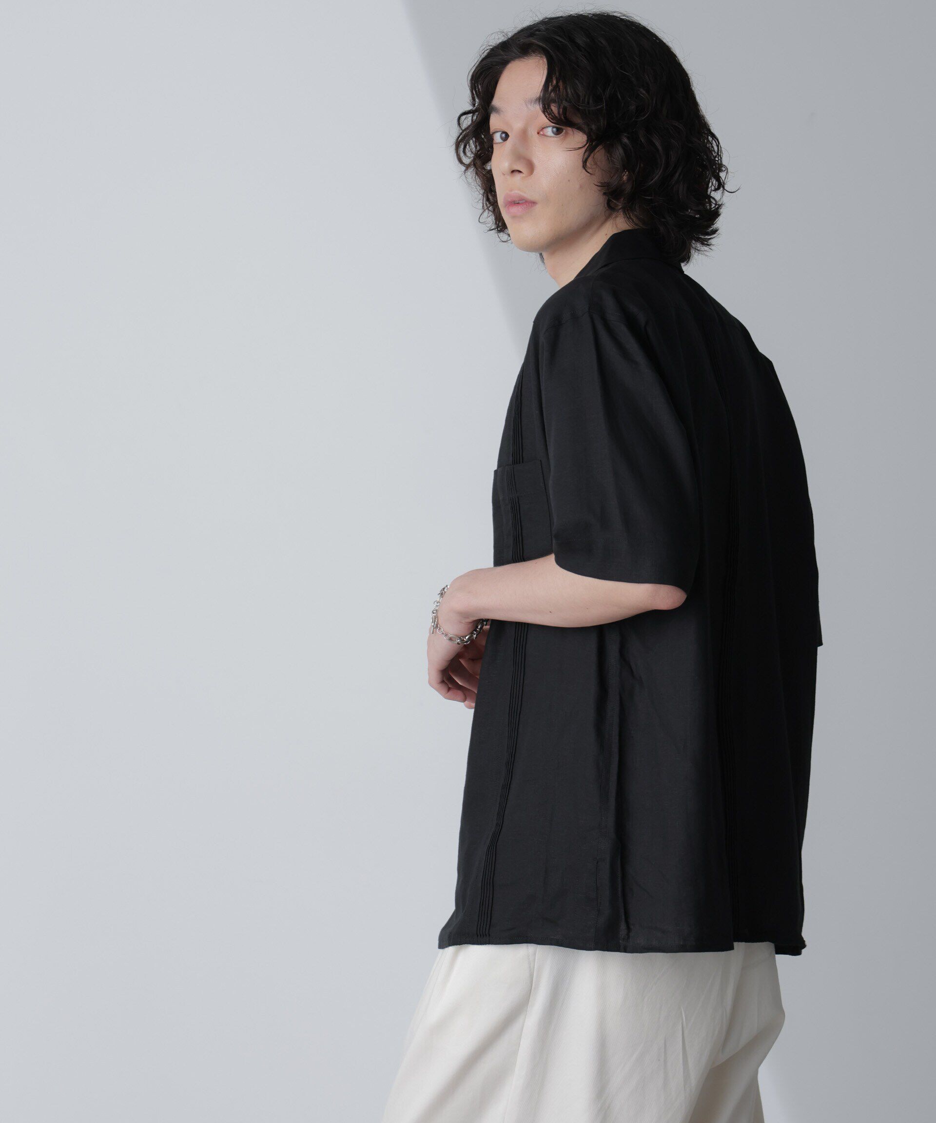 nano･universe「スタイリッシュキューバシャツ 半袖」|シャツ・ブラウス|