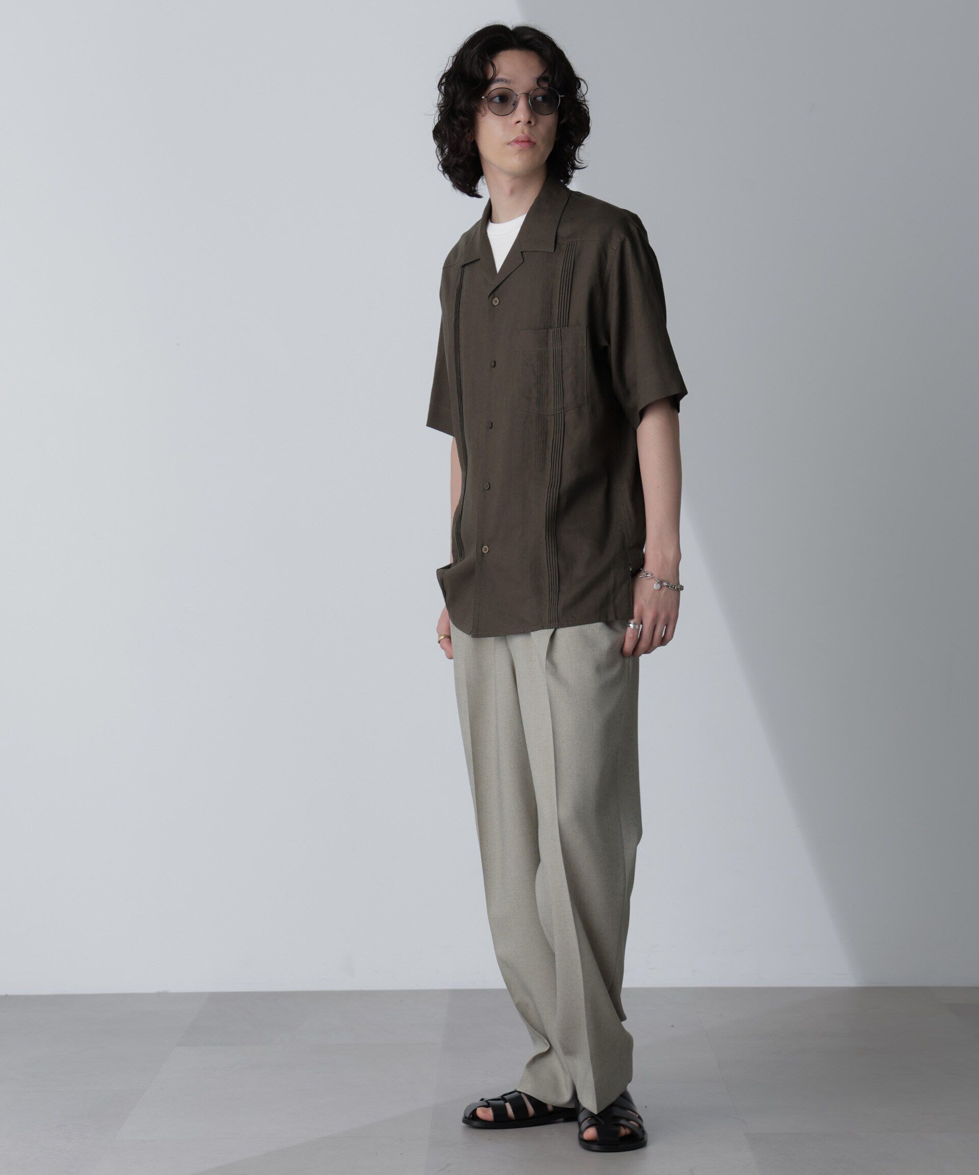 nano･universe「スタイリッシュキューバシャツ 半袖」|シャツ・ブラウス|