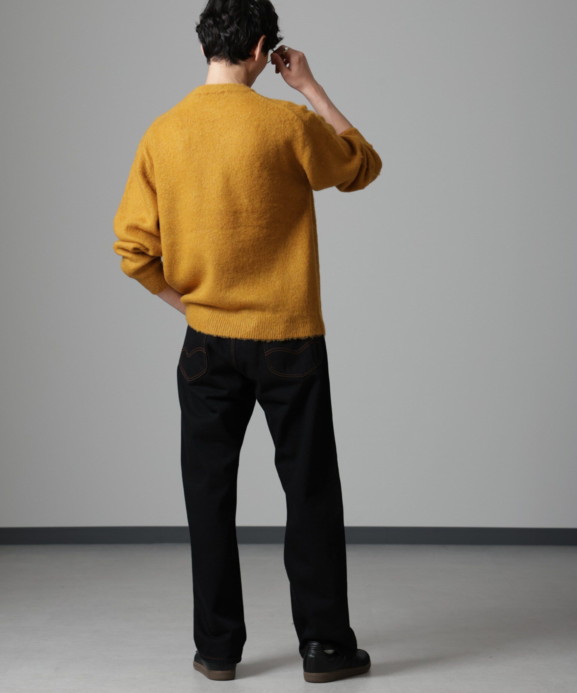 nano･universe「モヘヤブレンド起毛クルーネックニット」|ニット・セーター|