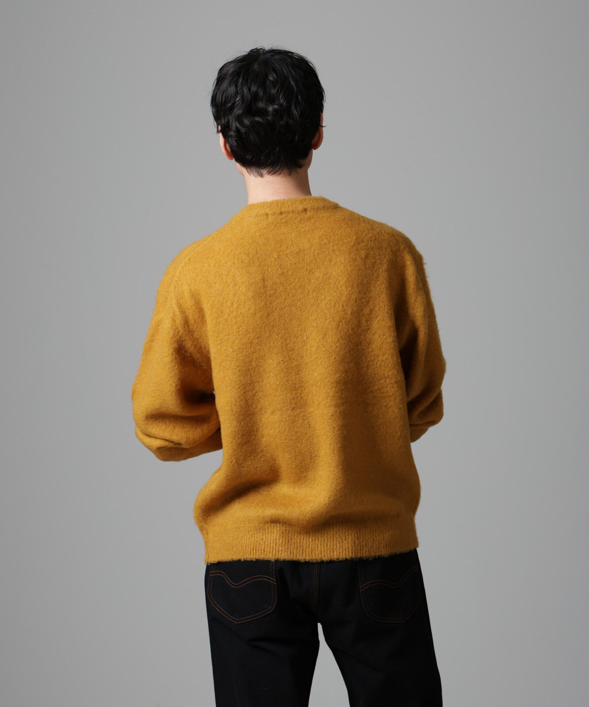 nano･universe「モヘヤブレンド起毛クルーネックニット」|ニット・セーター|