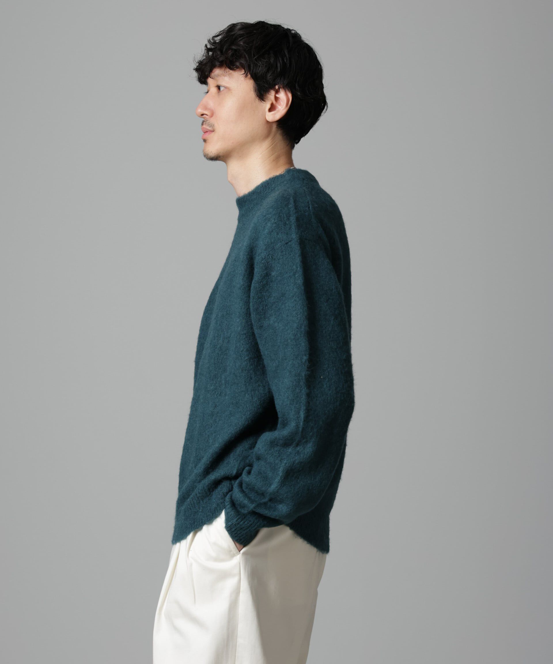 nano･universe「モヘヤブレンド起毛クルーネックニット」|ニット・セーター|