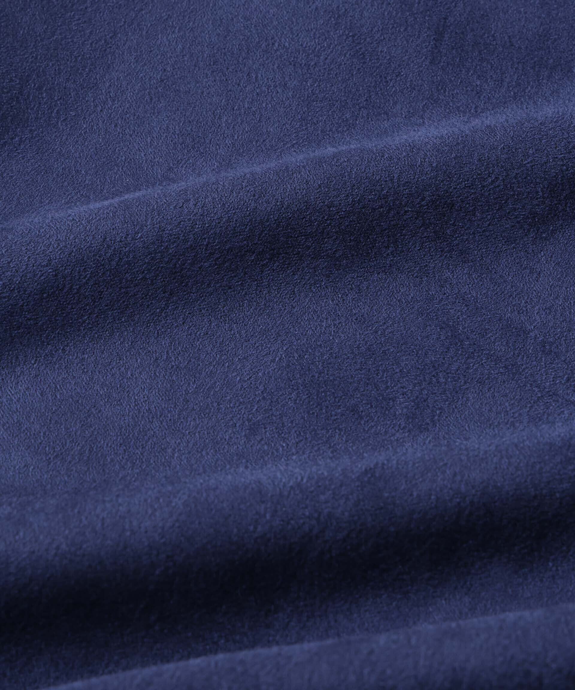 nano･universe「フェイクスエードハーフジップパーカーブルゾン」|ブルゾン・スタジャン|