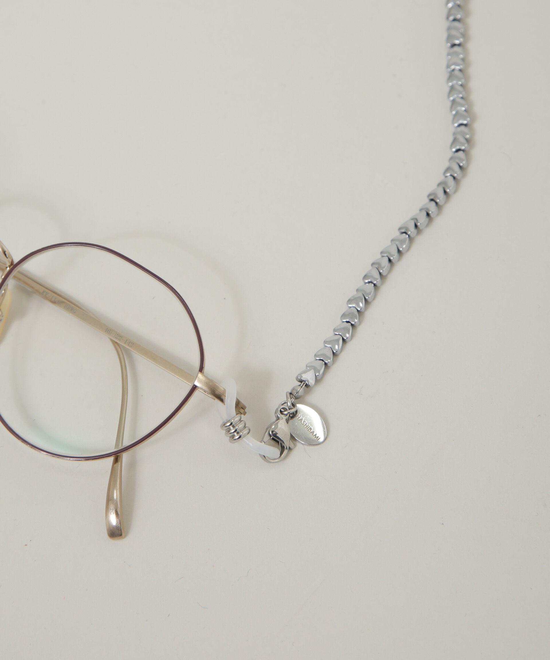 nano･universe「HASHIBAMI/ハート型4mm シルバー グラスチェーン」|その他|