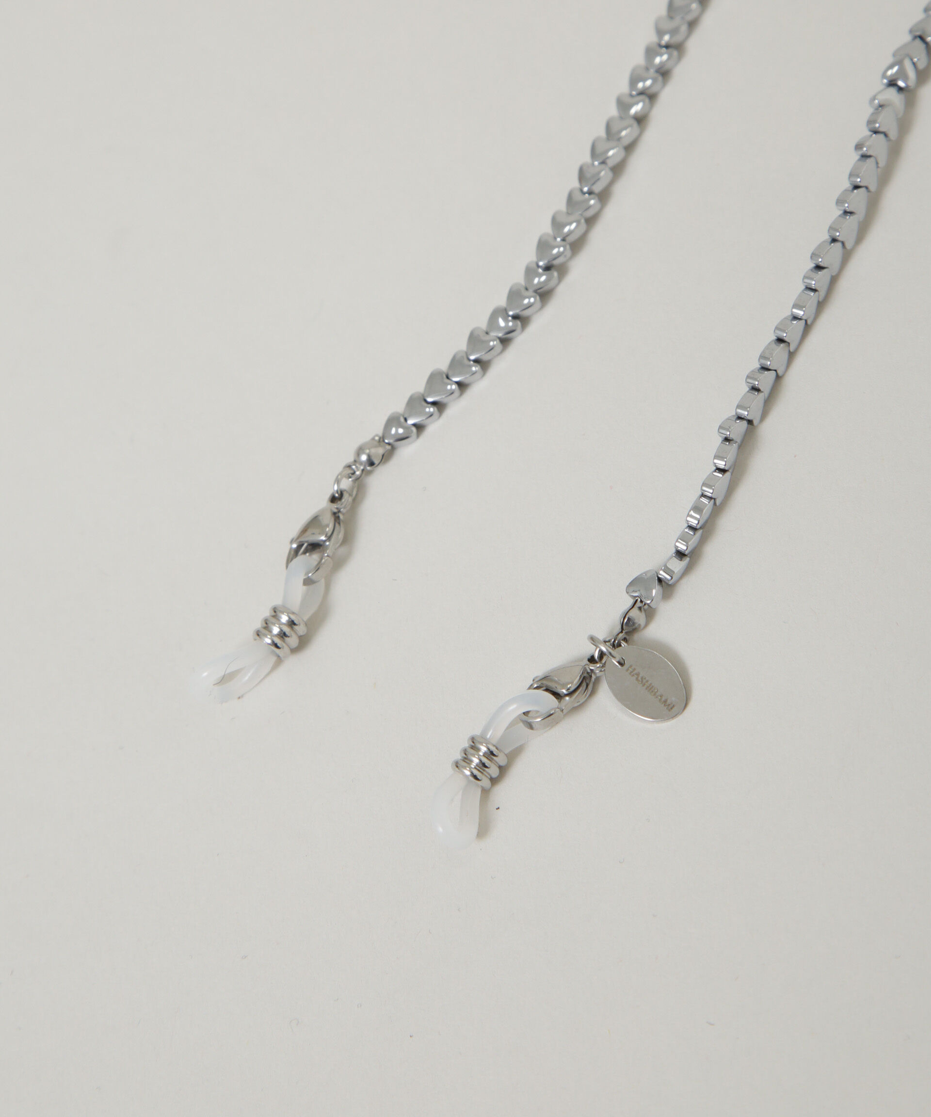 nano･universe「HASHIBAMI/ハート型4mm シルバー グラスチェーン」|その他|